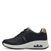 5-23659-42 001 ΜΑΥΡΟ S'OLIVER ΓΥΝΑΙΚΕΙΑ SNEAKERS ΣΥΝΘΕΤΙΚΟ ΔΕΡΜΑ ΚΑΝΟΝΙΚΗ ΕΦΑΡΜΟΓΗ