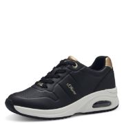 5-23659-42 001 ΜΑΥΡΟ S'OLIVER ΓΥΝΑΙΚΕΙΑ SNEAKERS ΣΥΝΘΕΤΙΚΟ ΔΕΡΜΑ ΚΑΝΟΝΙΚΗ ΕΦΑΡΜΟΓΗ