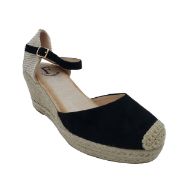 M6676-12 ΜΑΥΡΟ FASHION&BELLA ΓΥΝΑΙΚΕΙΕΣ ΕΣΠΑΝΤΡΙΓΙΕΣ ΥΦΑΣΜΑ ΚΑΙ ΣΥΝΘΕΤΙΚΟ ΔΕΡΜΑ ΚΑΝΟΝΙΚΗ ΕΦΑΡΜΟΓΗ