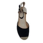 M6676-12 ΜΑΥΡΟ FASHION&BELLA ΓΥΝΑΙΚΕΙΕΣ ΕΣΠΑΝΤΡΙΓΙΕΣ ΥΦΑΣΜΑ ΚΑΙ ΣΥΝΘΕΤΙΚΟ ΔΕΡΜΑ ΚΑΝΟΝΙΚΗ ΕΦΑΡΜΟΓΗ