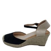 M6676-12 ΜΑΥΡΟ FASHION&BELLA ΓΥΝΑΙΚΕΙΕΣ ΕΣΠΑΝΤΡΙΓΙΕΣ ΥΦΑΣΜΑ ΚΑΙ ΣΥΝΘΕΤΙΚΟ ΔΕΡΜΑ ΚΑΝΟΝΙΚΗ ΕΦΑΡΜΟΓΗ
