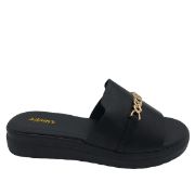 1-829-24022-29-1 ΜΑΥΡΟ ADAM'S ΓΥΝΑΙΚΕΙΕΣ ΠΑΝΤΟΦΛΕΣ FLATFORM ΣΥΝΘΕΤΙΚΟ ΔΕΡΜΑ ΚΑΝΟΝΙΚΗ ΕΦΑΡΜΟΓΗ