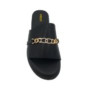 1-829-24022-29-1 ΜΑΥΡΟ ADAM'S ΓΥΝΑΙΚΕΙΕΣ ΠΑΝΤΟΦΛΕΣ FLATFORM ΣΥΝΘΕΤΙΚΟ ΔΕΡΜΑ ΚΑΝΟΝΙΚΗ ΕΦΑΡΜΟΓΗ