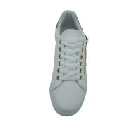 BY-2021 ΑΣΠΡΟ PLATO ΓΥΝΑΙΚΕΙΑ SNEAKERS ΣΥΝΘΕΤΙΚΟ ΔΕΡΜΑ ΜΙΚΡΗ ΦΟΡΜΑ