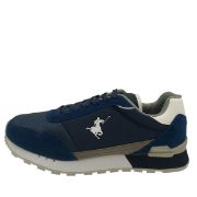 M-23012-2 ΜΠΛΕ ATLANTA FOOTWEAR ΑΝΔΡΙΚΑ SNEAKERS ΣΥΝΘΕΤΙΚΟ ΔΕΡΜΑ ΚΑΙ ΥΦΑΣΜΑ ΚΑΝΟΝΙΚΗ ΕΦΑΡΜΟΓΗ
