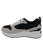 23083 ΜΑΥΡΟ PRETTYSHOES ΓΥΝΑΙΚΕΙΑ SNEAKERS ΣΥΝΘΕΤΙΚΟ ΔΕΡΜΑ ΚΑΙ ΥΦΑΣΜΑ ΚΑΝΟΝΙΚΗ ΕΦΑΡΜΟΓΗ
