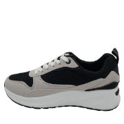 23083 ΜΑΥΡΟ PRETTYSHOES ΓΥΝΑΙΚΕΙΑ SNEAKERS ΣΥΝΘΕΤΙΚΟ ΔΕΡΜΑ ΚΑΙ ΥΦΑΣΜΑ ΚΑΝΟΝΙΚΗ ΕΦΑΡΜΟΓΗ