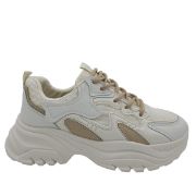 W33528-3 ΜΠΕΖ NABAN  ΓΥΝΑΙΚΕΙΑ SNEAKERS ΣΥΝΘΕΤΙΚΟ ΔΕΡΜΑ ΚΑΙ ΥΦΑΣΜΑ ΚΑΝΟΝΙΚΗ ΕΦΑΡΜΟΓΗ