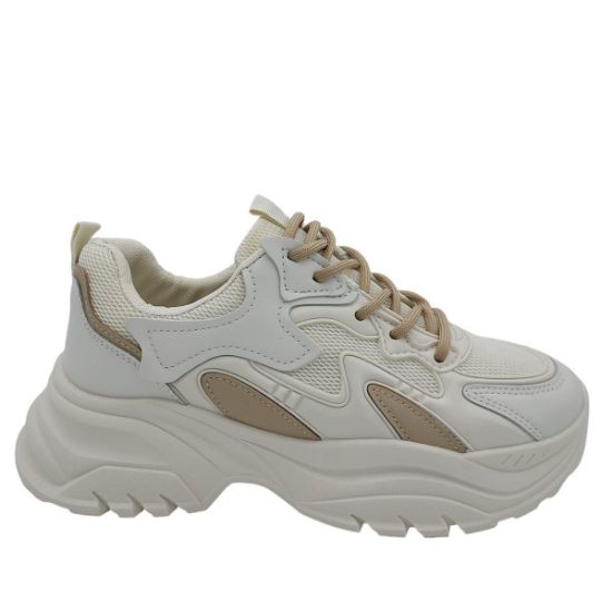 W33528-3 ΜΠΕΖ NABAN  ΓΥΝΑΙΚΕΙΑ SNEAKERS ΣΥΝΘΕΤΙΚΟ ΔΕΡΜΑ ΚΑΙ ΥΦΑΣΜΑ ΚΑΝΟΝΙΚΗ ΕΦΑΡΜΟΓΗ