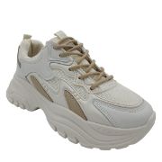 W33528-3 ΜΠΕΖ NABAN  ΓΥΝΑΙΚΕΙΑ SNEAKERS ΣΥΝΘΕΤΙΚΟ ΔΕΡΜΑ ΚΑΙ ΥΦΑΣΜΑ ΚΑΝΟΝΙΚΗ ΕΦΑΡΜΟΓΗ