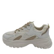 W33528-3 ΜΠΕΖ NABAN  ΓΥΝΑΙΚΕΙΑ SNEAKERS ΣΥΝΘΕΤΙΚΟ ΔΕΡΜΑ ΚΑΙ ΥΦΑΣΜΑ ΚΑΝΟΝΙΚΗ ΕΦΑΡΜΟΓΗ