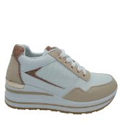 9128 ΡΟΖ IDEAL SHOES ΓΥΝΑΙΚΕΙΑ SNEAKERS ΣΥΝΘΕΤΙΚΟ ΔΕΡΜΑ ΚΑΙ ΥΦΑΣΜΑ ΚΑΝΟΝΙΚΗ ΕΦΑΡΜΟΓΗ