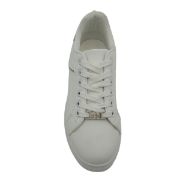 8410-08-3 ΑΣΠΡΟ/ΑΣΗΜΙ FASHION&BELLA ΓΥΝΑΙΚΕΙΑ SNEAKERS ΣΥΝΘΕΤΙΚΟ ΔΕΡΜΑ ΚΑΝΟΝΙΚΗ ΕΦΑΡΜΟΓΗ