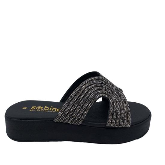 3512-20 ΜΑΥΡΟ SABINO ΓΥΝΑΙΚΕΙΕΣ ΠΑΝΤΟΦΛΕΣ FLATFORM ΓΝΗΣΙΟ ΔΕΡΜΑ ΚΑΝΟΝΙΚΗ ΕΦΑΡΜΟΓΗ