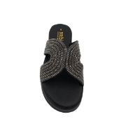 3512-20 ΜΑΥΡΟ SABINO ΓΥΝΑΙΚΕΙΕΣ ΠΑΝΤΟΦΛΕΣ FLATFORM ΓΝΗΣΙΟ ΔΕΡΜΑ ΚΑΝΟΝΙΚΗ ΕΦΑΡΜΟΓΗ