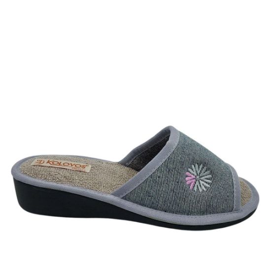 80A ΓΚΡΙ KOLOVOS SLIPPERS